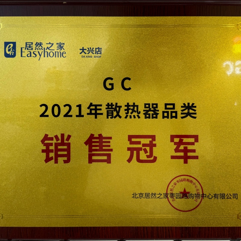 2021年散热器品类销售冠军